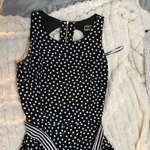 Black and White Polka Dot Jumpsuit